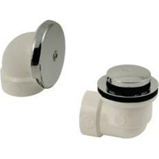 National Brand Alternative 173133 Toe Touch Waste And Overflow Kit Polished Brass Pvc