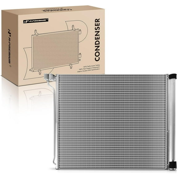 A-Premium Air Conditioning A/C Condenser Compatible with BMW X5 2010-2018, X6 2008-2019, V8 4.4L, Replace# 4756, 64509239944