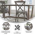 thumbnail image 5 of Emma + Oliver 2-Pack Hand Stained Grey X-Back Chair, 5 of 14