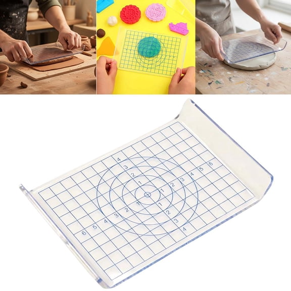 Acrylic Polymer Clay Board, Acrylic Clay Board Hand Sculpture Tools, U-Shaped Pressing Plates Board Clay Tools