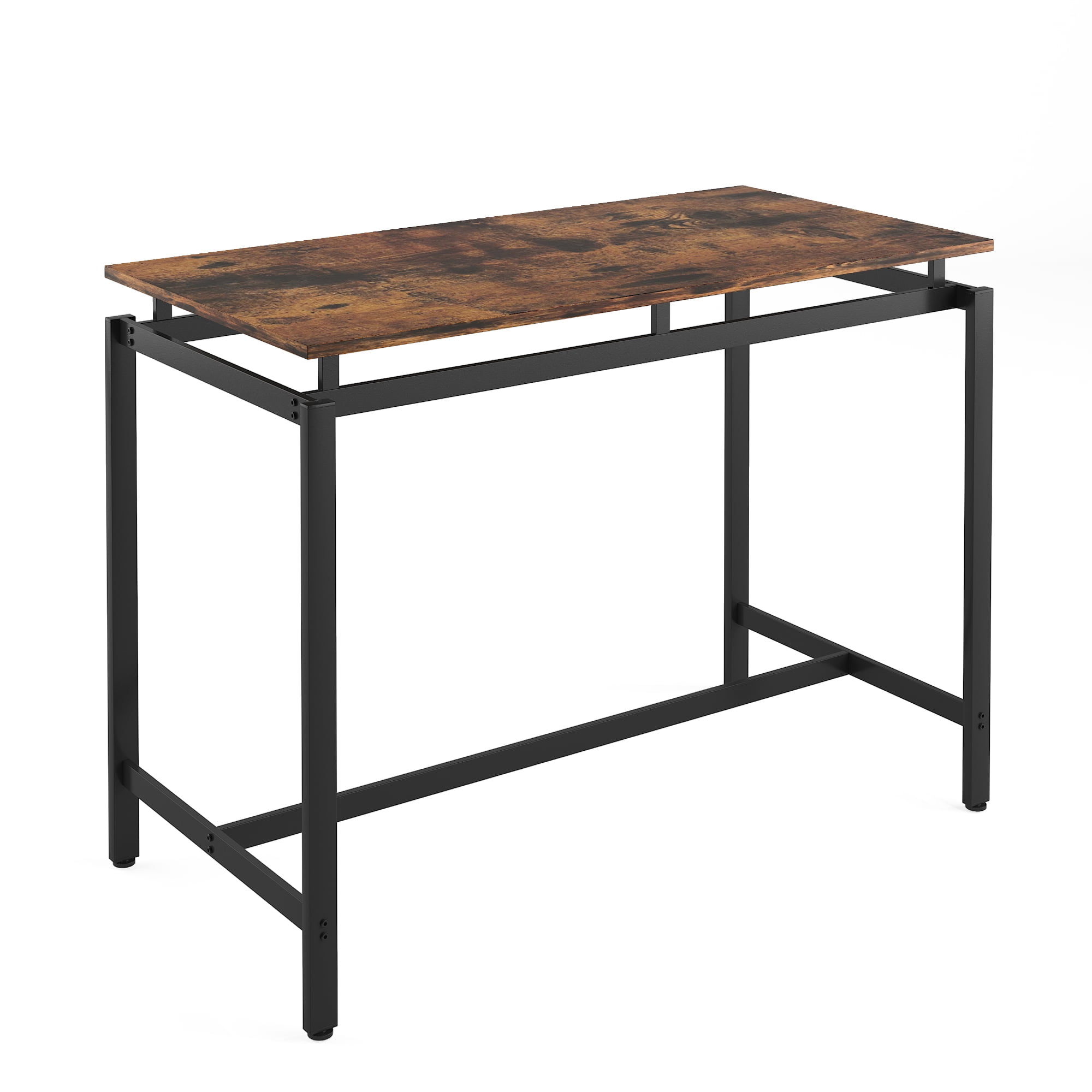 Spaco Height Breakfast/Dining Table Set of 5, Bar Table Set with Chairs, Industric Brown Spaco Height Breakfast/Dining Table Set of 5, Bar Table Set with Chairs, Industric Brown