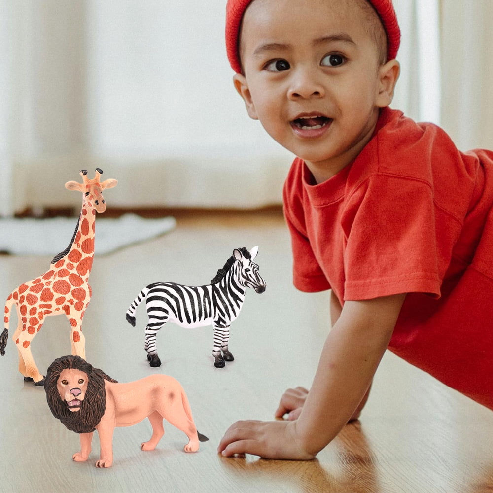Safari Animal Figures 8PCS Africa Wild Zoo Animal Toys Figurines