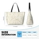 thumbnail image 4 of Easygdp Elegant Gold Leaf Pattern Bolsa de Viaje de Playa de Gran Capacidad, Bolsa Tote Perfecta para la Playa, Escapadas de Fin de Semana y Viajes, 4 of 7