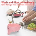 thumbnail image 4 of Wovilon Sink Strainer Elephant Shape Leftover Basket Fruit And Vegetable Washing Basket Hanging Rack Kitchen Accessories, 4 of 4