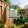 thumbnail image 2 of Flag Clearance! Welcome St. Patrick's Day Garden Flag 12x18 Double Sided Vertical, Spring Small Lucky Shamrock Clover Yard Banner Sign Plaid Home Outside Outdoor Decor, Under 5 Dollars!, 2 of 6