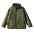 thumbnail image 2 of OGLCCG Kids Polar Fleece Jacket Boys Girls Long Sleeve Warm Winter Coat Soft Full Zip Outwear with Pockets 3-15 Years, 2 of 5