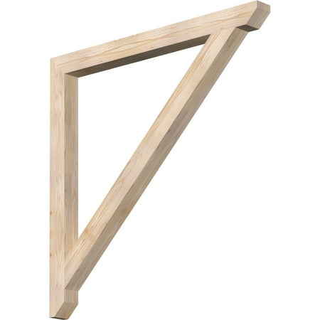

Ekena Millwork 3 1/2 W x 46 D x 46 H Traditional Slat Smooth Bracket Douglas Fir