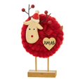 thumbnail image 3 of Decoraciones de mesa navideñas, decoración rústica de escritorio, adornos de fieltro de madera, granja para regalo de Navidad, estante de vacaciones, Estilo E, 3 of 8