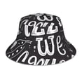 thumbnail image 3 of Daiia In Pizza We Crust Art Pattern Bucket Hat - Trendy Cotton Sun Hat for Beach, Golf, Fishing - Fun Outdoor Vacation Boonie for Men and Women, 3 of 9