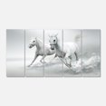 thumbnail image 2 of Running White Horses - Animal Canvas Art Print, 2 of 3