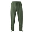 thumbnail image 3 of Entyinea Men's Casual Joggers Sweatpants Cotton Hiking Sweatpants Relaxed Fit Outdoor Trousers Green XXL, 3 of 3