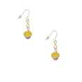 thumbnail image 2 of Delight Jewelry 12mm Faceted Yellow Glass Spinner Gold Tone Infinity French Earrings, 2 of 4