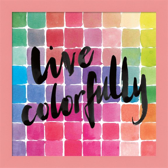 Great Art Now Color Quotes II by Sara Zieve Miller, Framed Wall Art, 14W x 14H