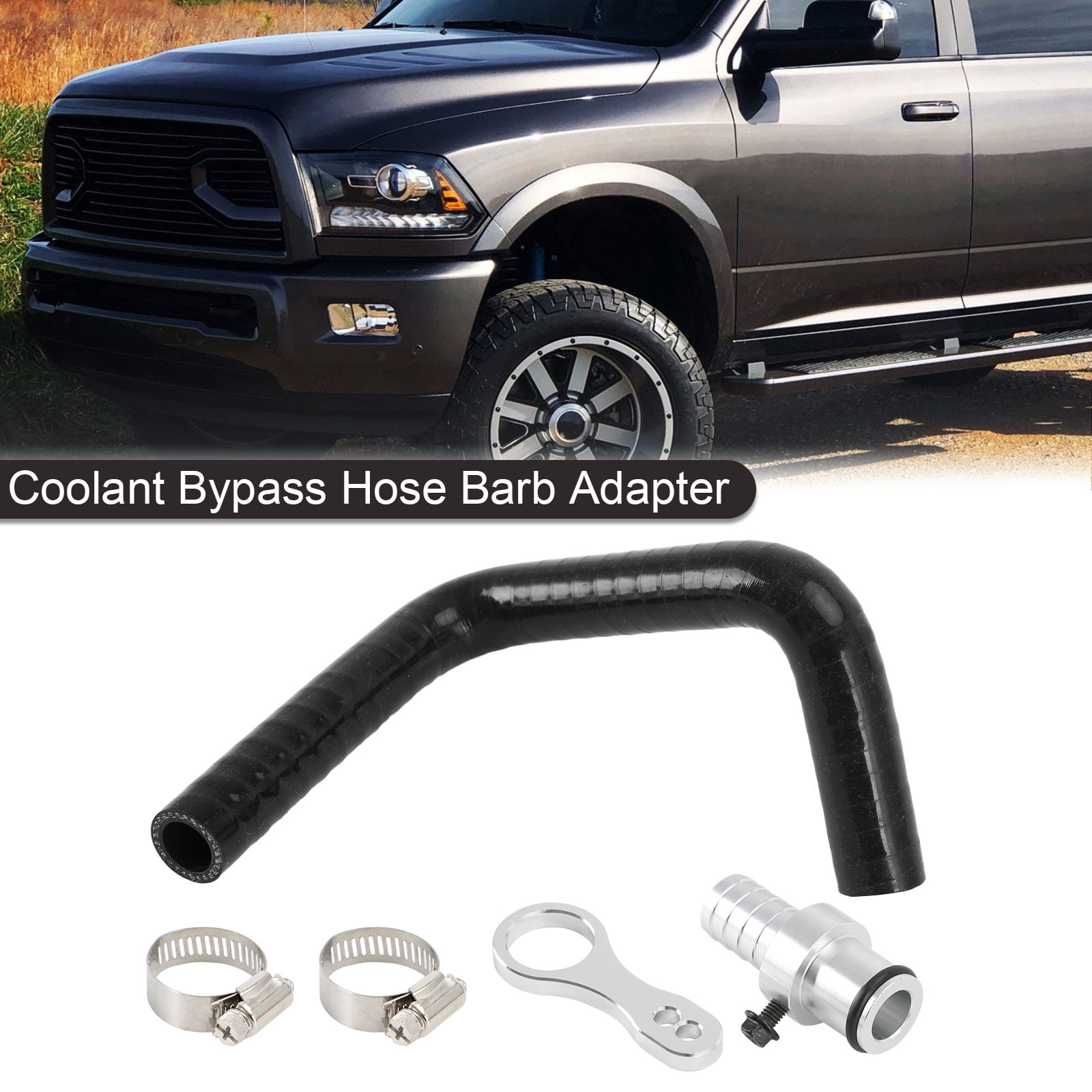 Coolant Bypass Hose Barb Adapter Kit for 20092019 Dodge Ram Cummins 6