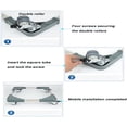 thumbnail image 3 of JOIKIT 2 Pcs Chariot de Meubles Réglable, Support de Réfrigérateur avec Roues Pivotantes Verrouillables, Rouleau Mobile Robuste pour Machine à Laver, Réfrigérateur et Sécheuse, 3 of 7