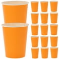 thumbnail image 1 of 100 vasos de papel desechables de colores para manualidades, gruesos, para niños (naranja), 1 of 6