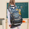 thumbnail image 7 of FORMRS Unisex School Backpack 17" Student Travel Bag with Laptop Compartment, Swirling Starry Sky, 7 of 7