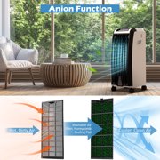 Portable Evaporative Air Cooler with 3 Wind Modes and Timer for Home Office