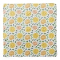 thumbnail image 4 of Bimba White Beech Leaves & Begonia Floral Printed Pure Silk Scarf For Hair Neck Head Bandanas For Women 40 x 40 Inches, 4 of 6