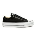 thumbnail image 3 of Converse Espadrille Basse en Toile Lift pour Femme, Noir/blanc/blanc, 7, 3 of 6
