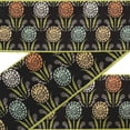 thumbnail image 4 of IBA Indianbeautifulart Black Leaves & Floral Block Ribbon&nbsp;Trim&nbsp;Tape Fabric Laces For Crafts Printed Velvet&nbsp;Trim&nbsp;9 Yards Sewing Accessories 3 Inches, 4 of 8