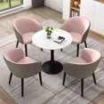 thumbnail image 2 of Large Modern Dining Room Sets 4 Chairs Vanity Table Makeup Round Dining Table Kitchen Juegos De Comedor Garden Furniture Sets My Lux Decor Round, 2 of 17