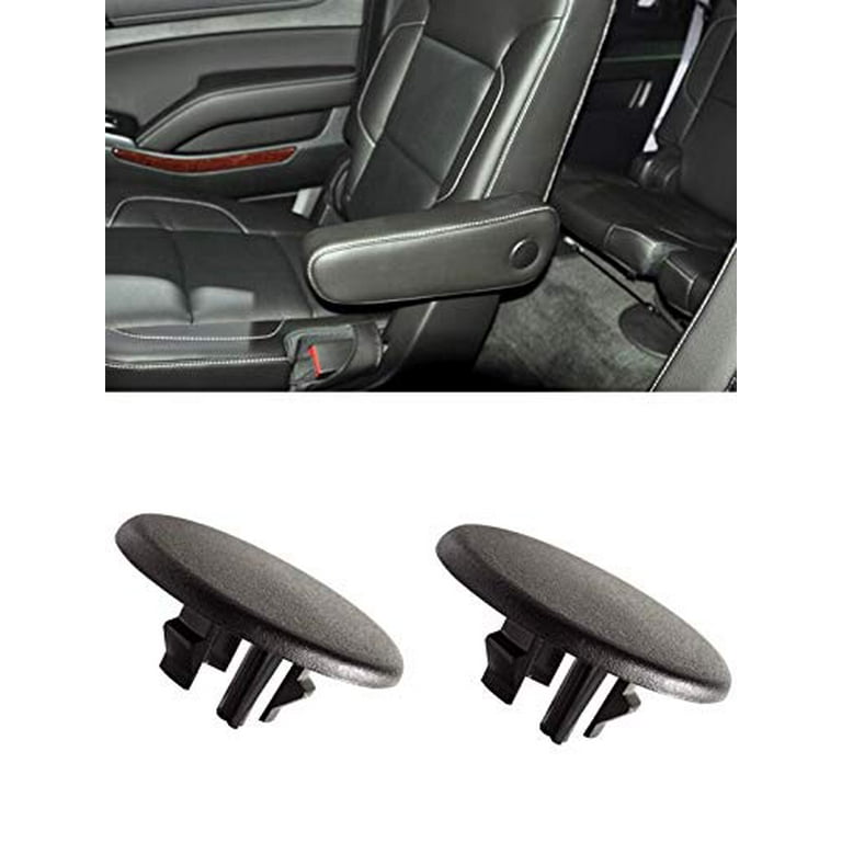 2013 Silverado Armrest 2x Black Plastic Rear Seat Armrest Bolt Cover Caps For Chevy Suburban/GMC Yukon (2007-2018) Car Interior Trim Covers - Foto 9