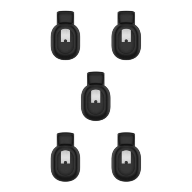 Redempat RDP Steel Clip Holder Buckle Clamps for Sensor Dynamics Pod Running Black 39.6 x 23.5mm 5Set