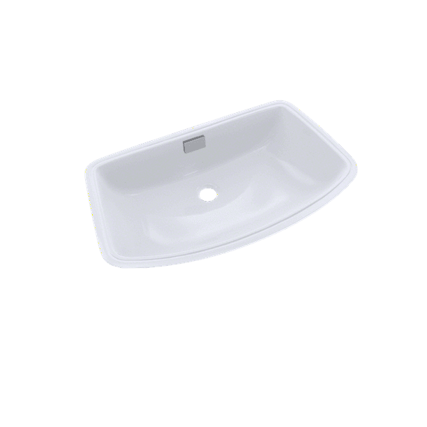 TOTO® Soirée® Arched Front Rectangular Undermount Bathroom Sink, Cotton