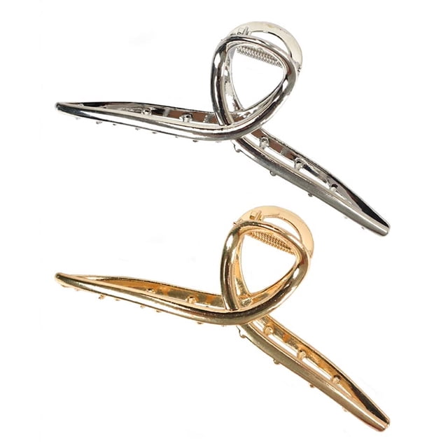Pinza para el pelo, pinza para el pelo rubia, pinza para el pelo de tiburón, horquilla de metal, accesorios grandes para el pelo para damas y niñas