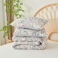 thumbnail image 4 of Gogreen Queen Duvet Cover Floral, Soft & Breathable Microfiber 3 Pieces Queen Bedding Sets, Pattern Queen Comfy Duvet Cover, with Zipper Closure (Paisley, Queen), 4 of 8
