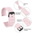 thumbnail image 6 of Uxcell Silicone Watch Band Quick Release Soft Rubber Watch Strap Pink/Black 21mm, 6 of 7