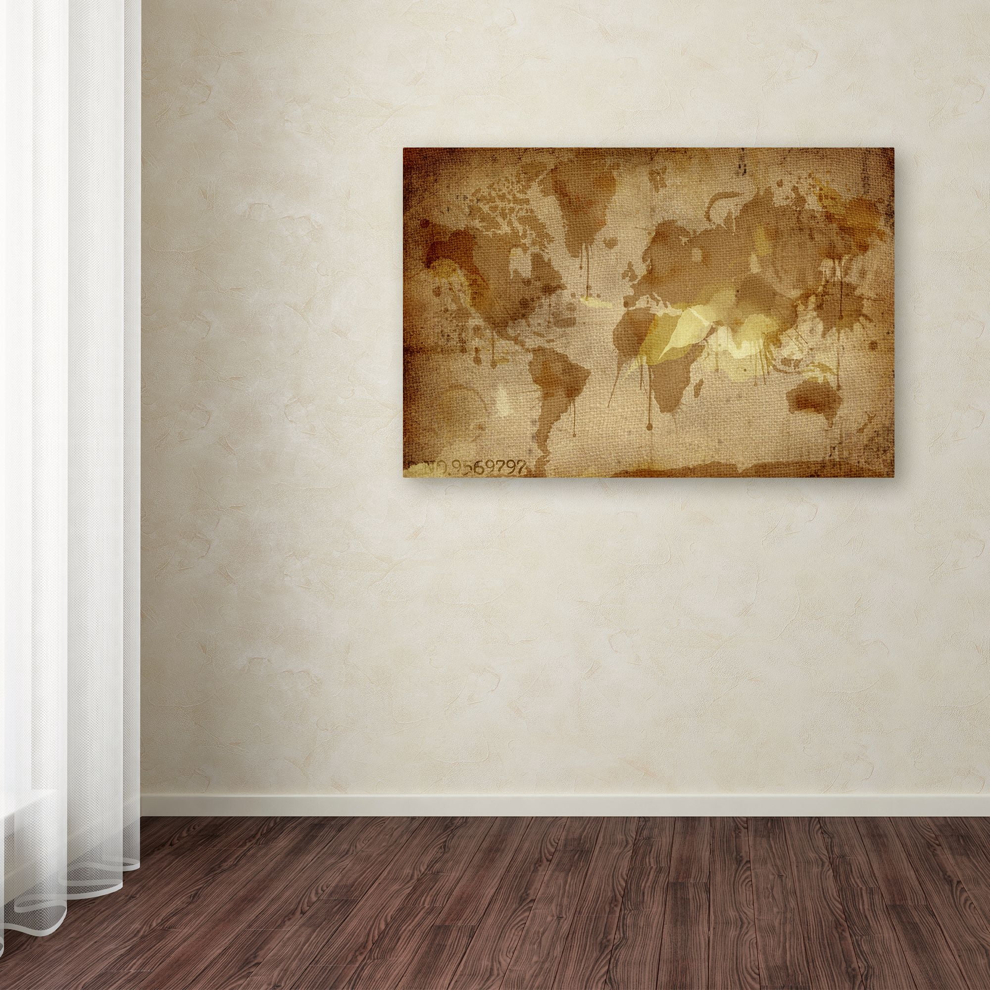 Trademark Fine Art 'World Mape 7' Canvas Art by ALI Chris