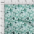 thumbnail image 2 of oneOone Cotton Silk Teal Green Fabric Tree Sewing Craft Projects Fabric Prints By Yard 42 Inch Wide, 2 of 4