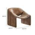 thumbnail image 2 of Pemberly Row Modern / Contemporary Fabric Accent Chair in Brown, 2 of 9