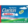 Claritin RediTabs 12 Hour Non-Drowsy Allergy Medicine, Loratadine Antihistamine Tablets, 10 Ct