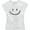White, variant on Smile Face Face House Rave Music Festival Techno 90s Retro Womens Party T-Shirt
