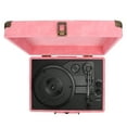 thumbnail image 4 of DEWIN Portable Phonograph Bluetooth 5.0 Turntable 33/45/78 RPM Vinyl Record Player 100‑240Vpink US, 4 of 14