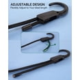 thumbnail image 2 of Cuerdas Elásticas Ajustables LuckyStraps 80" Negras con Ganchos (4 Piezas), 2 of 4