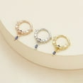 thumbnail image 3 of OULII Hoop Nose Rings for Women Titanium Steel Moon 1Pack Fashion Jewelry, 3 of 8