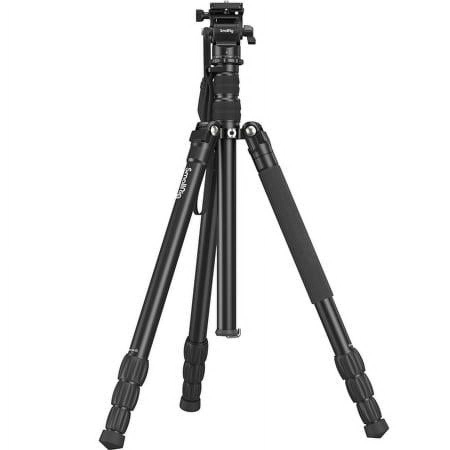 SmallRig CT180 Video Tripod, 72" Camera Tripod Monopod with Fluid Head, Aluminum Camera Tripod, 360° Panorama Fluid Head for Travel, Video, Live Streaming, Vlogging- 3760B