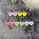 thumbnail image 5 of 5 pares de aretes para mujer, 10 piezas en forma de corazón, joyas para mujer, regalos, accesorios, regalos de citas, regalos de aniversario, aretes de plástico., 5 of 5