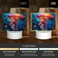 thumbnail image 3 of Hirioo Colorful Jellyfish Abstract for Rectangular Acrylic with Night Light Best Gifts for Lover Girl Mom, Valentine's Day Anniversary Birthday Wedding Present, 3 of 9
