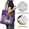 thumbnail image 3 of Space Ghost Coast to Coast Bolso de tela con estampado de lienzo para mujer, bolsa de compras reutilizable y estética, con cremallera interior, regalo para mujer, 35 × 40 cm., 3 of 6