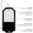 thumbnail image 2 of Pu Leather Luggage Tags With Metal Hoop Labelling Suitcase Tags Luggage Bag Labels For Home Office School, 2 of 9