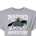 thumbnail image 3 of Disney Brave - Merida & Angus Destined for Adventure - Juniors Cropped Cotton Blend T-Shirt, 3 of 5