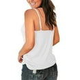 thumbnail image 4 of Sngxgn Women's Cami Stretch Camisole Straps(White,S), 4 of 6