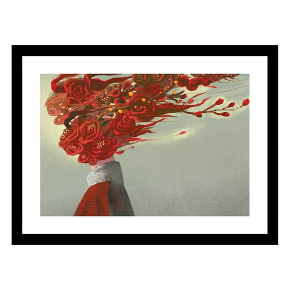 BEAUTY FROM WITHIN FLOWERHEAD Framed Print
