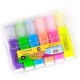 thumbnail image 4 of YAOMOBB Coloring Pastel Colors Fluorescent Pens (4/6Pcs) Chisel Tip Water Based Quick Dry Smooth Writing Permanent Ink Assorted Colors, 4 of 6