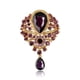 thumbnail image 5 of Broche colgante de cristal para mujer, accesorio con ramillete de aleación de diamantes de imitación, 5 of 6